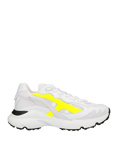 TOD'S Sneakers White Textile fibers, Soft Leather