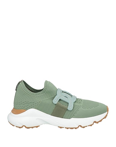 TOD'S Sneakers Military green Textile fibres, Soft Leather