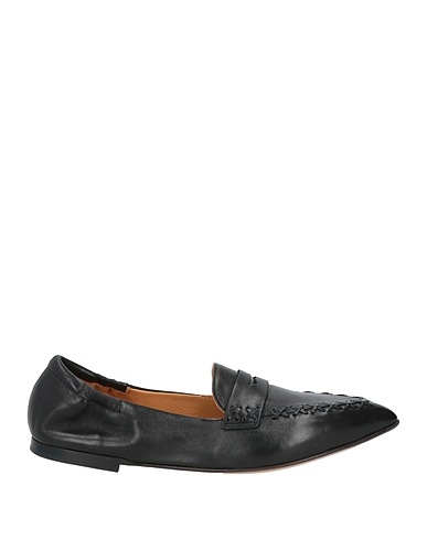 POMME D'OR Loafers Black Soft Leather
