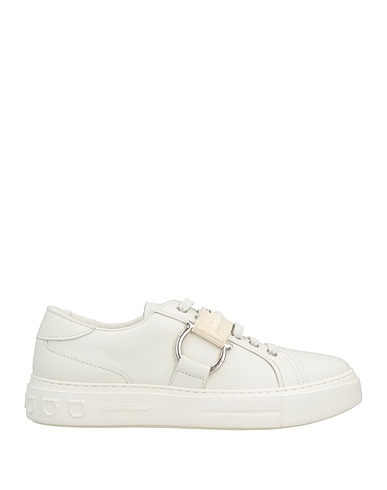 FERRAGAMO Sneakers White Soft Leather