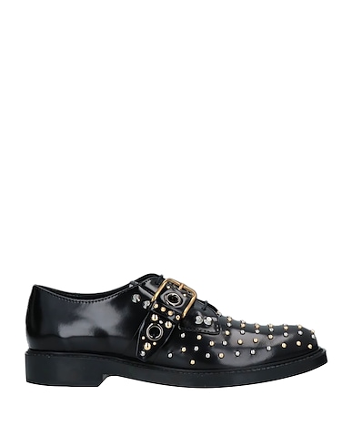 TOD'S Laced shoes Black Soft Leather