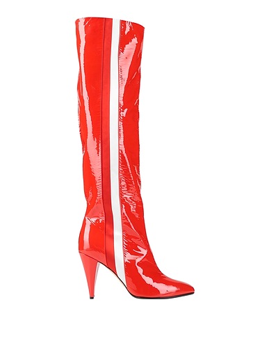 ALCHIMIA DI BALLIN Boots Red Soft Leather, Textile fibers