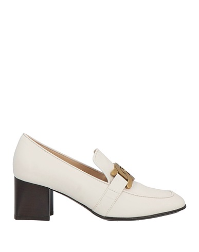 TOD'S Loafers White Calfskin