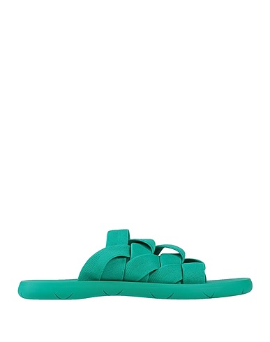 BOTTEGA VENETA Sandals Emerald green Textile fibers