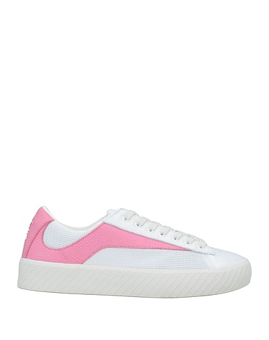 BY FAR Sneakers White Soft Leather, Textile fibres
