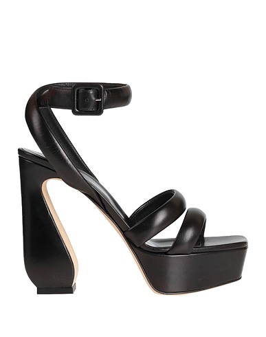 SI ROSSI by SERGIO ROSSI Sandals Black Soft Leather
