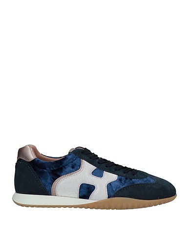 HOGAN Sneakers Nachtblau Leder, Gewebefasern