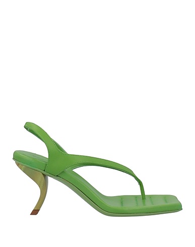 GIA / RHW Infradito Verde Pelle