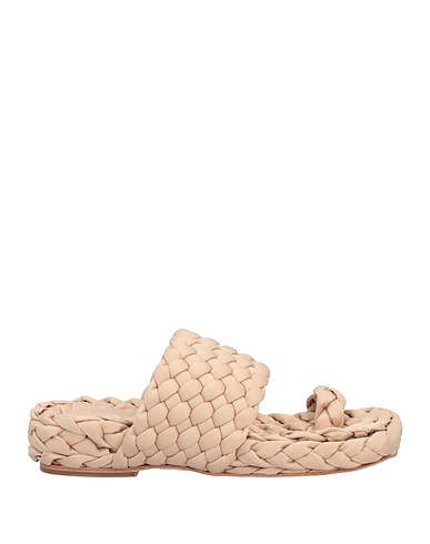PALOMA BARCELÓ Flip flops Beige Textile fibres