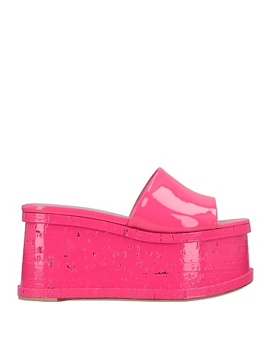 HAUS OF HONEY Mules y zuecos Fucsia Piel