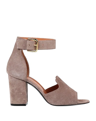 VIA ROMA 15 Sandals Khaki Leather