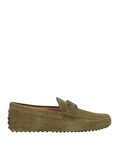 TOD'S 모카신 밀리터리 그린 가죽