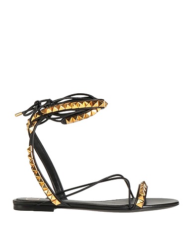 VALENTINO GARAVANI Flip flops Black Leather