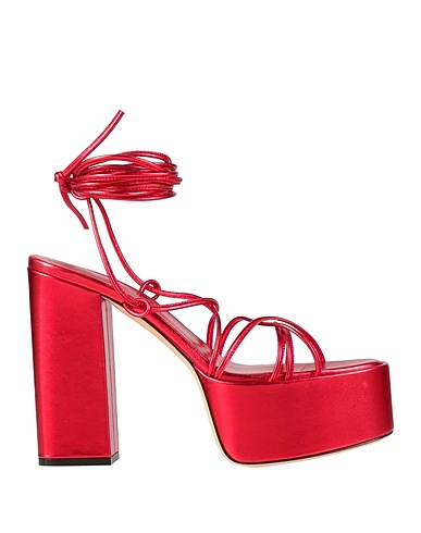 PARIS TEXAS Sandals Red Leather