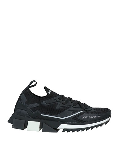 DOLCE&GABBANA Sneakers Black 90% Polyester, 10% Viscose