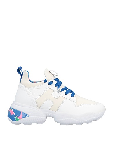 HOGAN Sneakers Bianco Pelle, Fibre tessili
