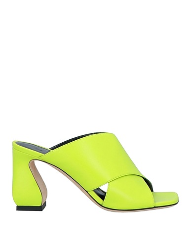 SI ROSSI by SERGIO ROSSI Sandals Lime green Soft Leather