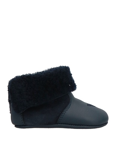 EMPORIO ARMANI Newborn shoes Midnight blue Lambskin