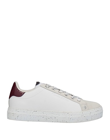 MANILA GRACE Sneakers Light grey Leather, Textile fibres