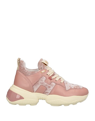 HOGAN Sneakers Antique rose Soft Leather, Textile fibers