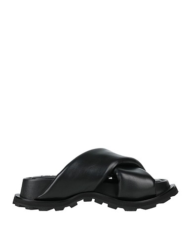 JIL SANDER Sandals Black Soft Leather