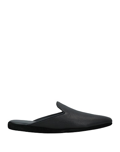 SULKA Slides and slippers Black Soft Leather