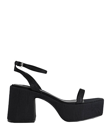 TOPSHOP Sandalen Schwarz 100% Gewebefasern
