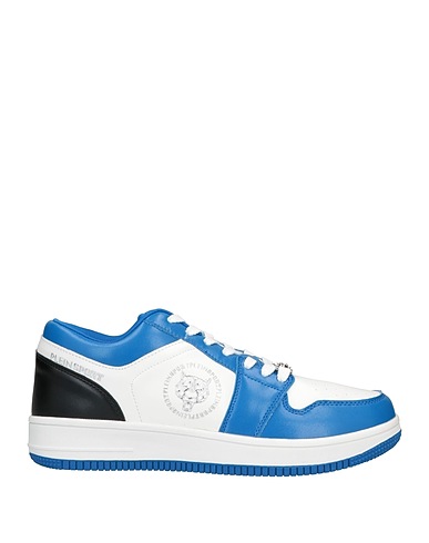 PLEIN SPORT Sneakers Blue Textile fibers, Soft Leather