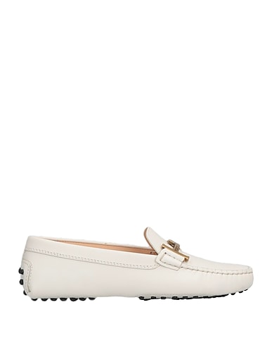 TOD'S Mokassins Weiß Leder