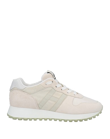 HOGAN Sneakers Ivoire Cuir, Fibres textiles