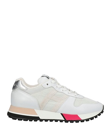 HOGAN Sneakers Bianco Pelle, Fibre tessili