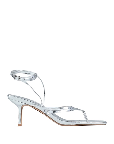 TOPSHOP Flip flops Silver 100% Synthetic fibers