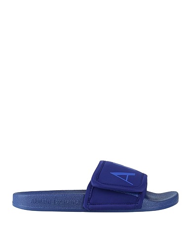 ARMANI EXCHANGE Sandals Blue 85% Polyester, 15% Elastane