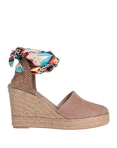 LAGOA Espadrilles Taupe Leather, Textile fibres
