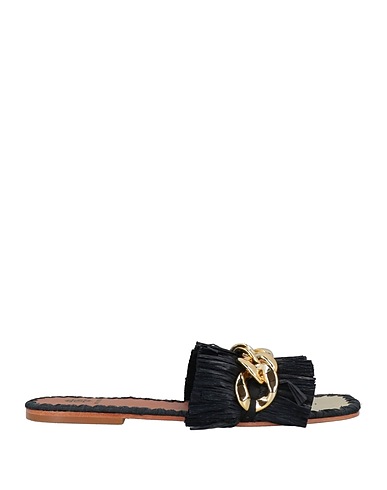 DE SIENA Sandalen Schwarz Synthetischer Bast