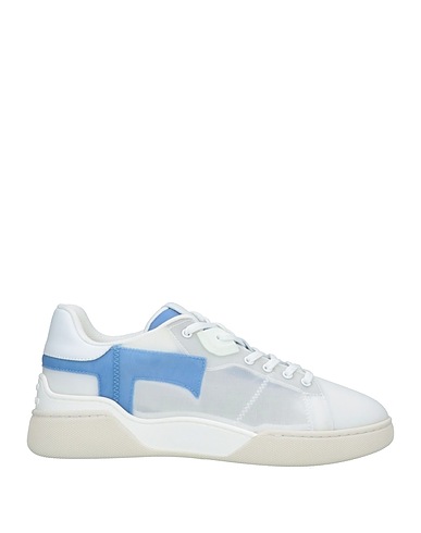 TOD'S Sneakers Blanco Piel, Fibras textiles