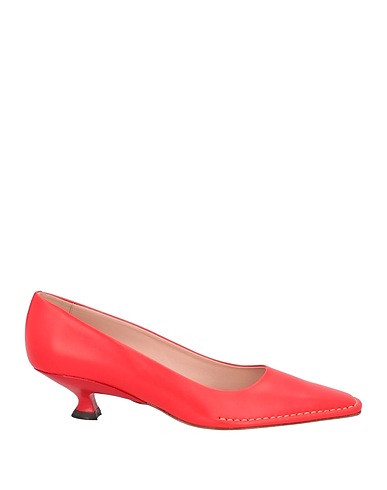 TOD'S Court Red Soft Leather