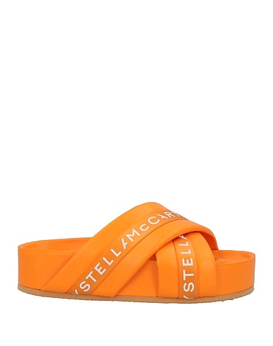 STELLA McCARTNEY Sandals Orange Textile fibres