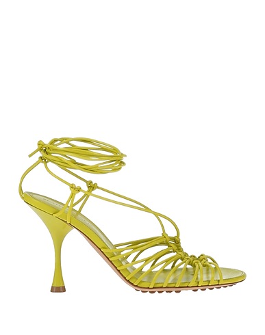 BOTTEGA VENETA Sandali Verde lime Pelle