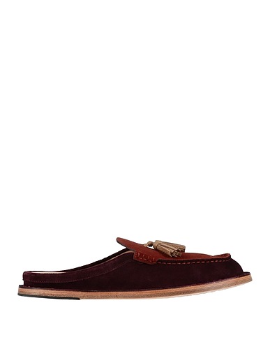 TOD'S Mules and clogs Dark purple Soft Leather