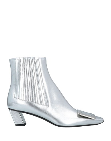 ROGER VIVIER Ankle boot Silver Soft Leather