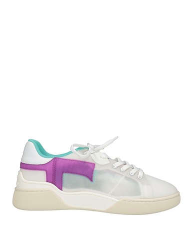TOD'S Sneakers Blanco Piel, Fibras textiles