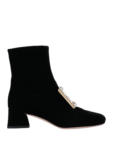ROGER VIVIER Ankle boot Black Textile fibers