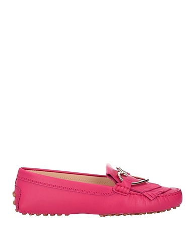 TOD'S Loafers Magenta Leather