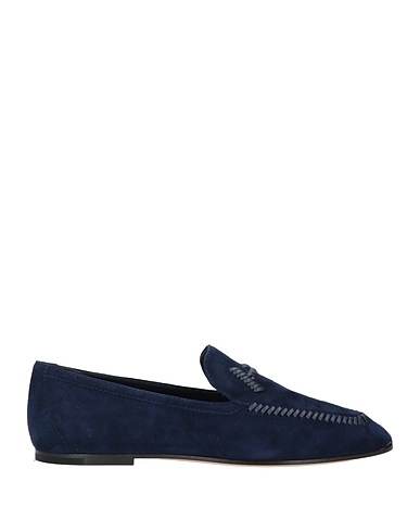 TOD'S Loafers Navy blue Leather