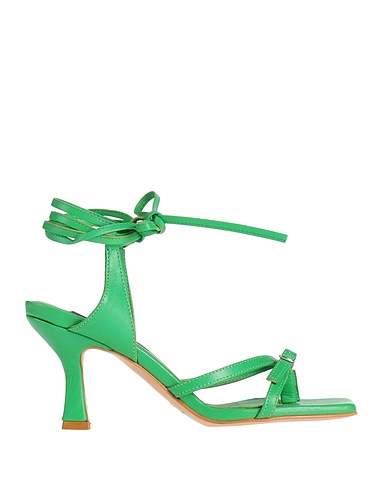 GISÉL MOIRÉ Infradito Verde Pelle