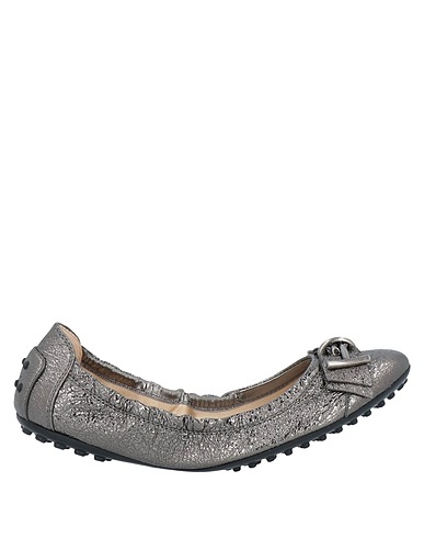 TOD'S Ballerinas Blei Leder