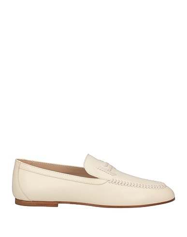 TOD'S Loafers Ivory Soft Leather