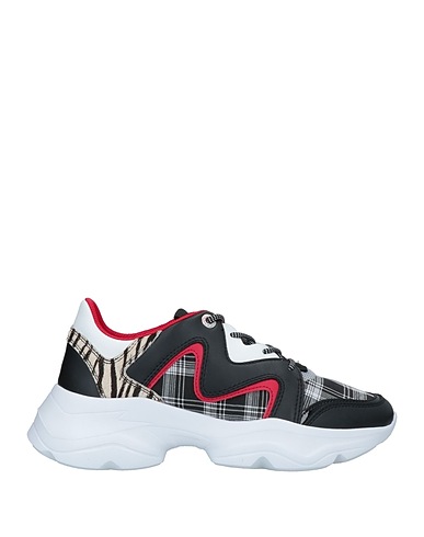 MANILA GRACE Sneakers Schwarz Leder, Gewebefasern