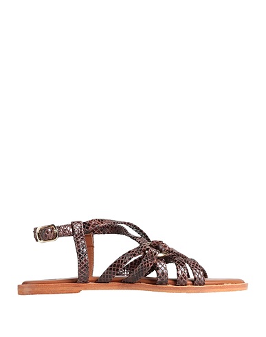 ANAKI Sandals Dark brown Leather